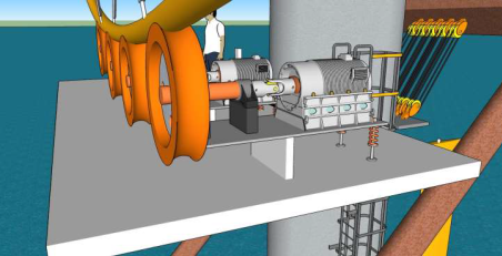 BarberWind Turbines Offshore Turbine rendering